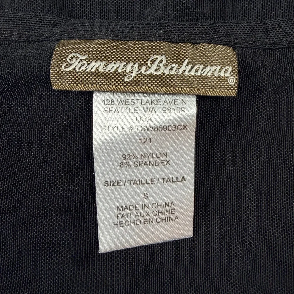 Tommy Bahama Swim Cover Up Womens Small Black NWOT‎ Sheer Mesh TSW85903CX - Picture 5 of 7